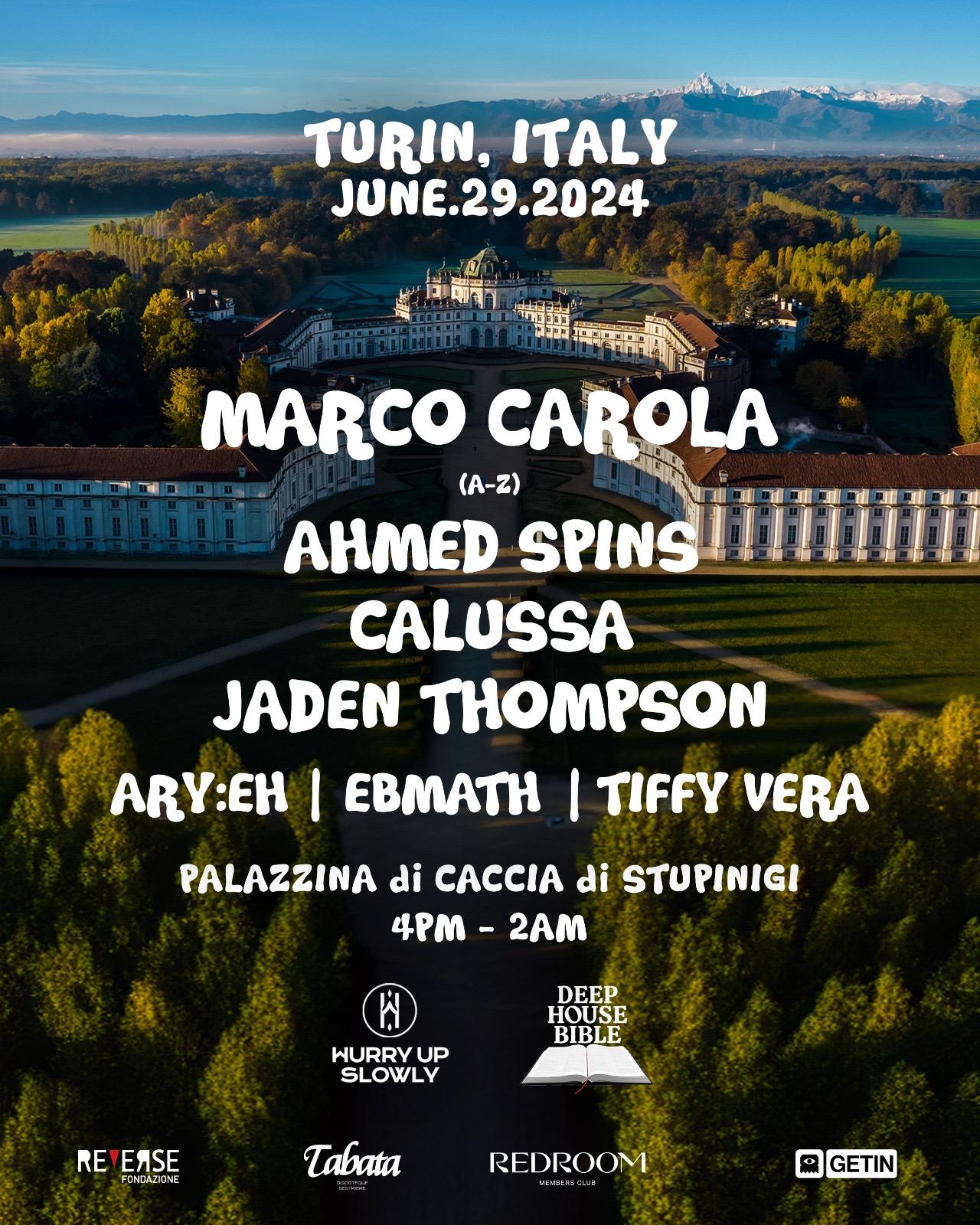 Marco Carola arriva a Stupinigi - Parkett